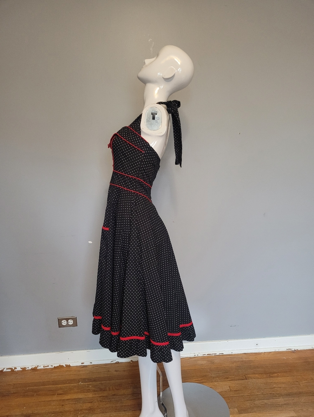 Hell Bunny Vanity Swing Dress, VGUC, Size L - Picture 6 of 9